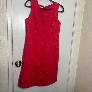 Talbots Sleeveless Linen Shift Dress - Size 8